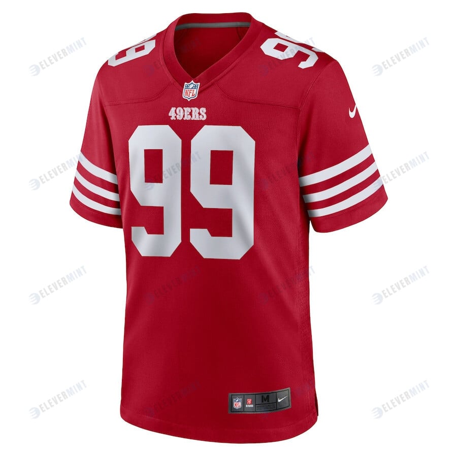 Javon Kinlaw 99 San Francisco 49ers Team Player Game Jersey - Scarlet