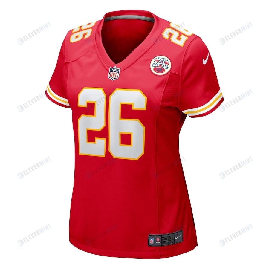 Deon Bush 26 Kansas City Chiefs Game Women Jersey - Red