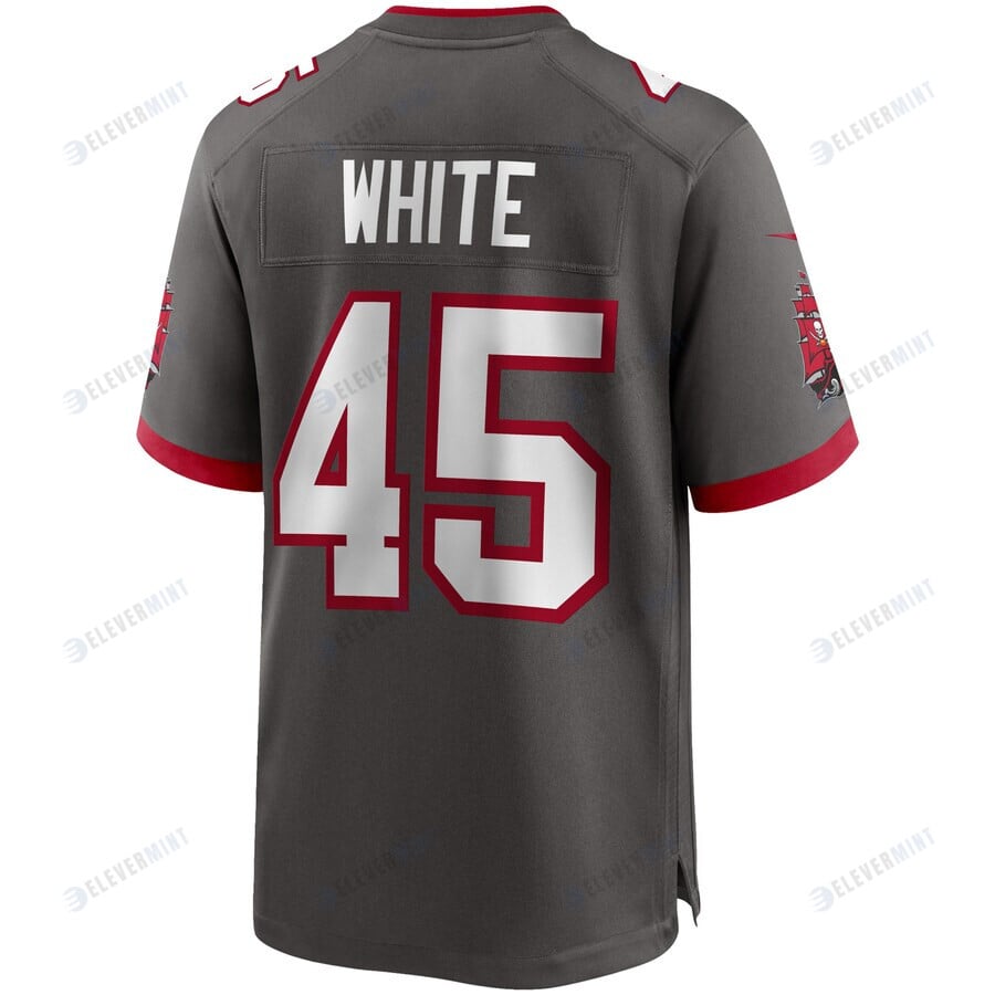 Devin White 45 Tampa Bay Buccaneers Game Jersey - Pewter