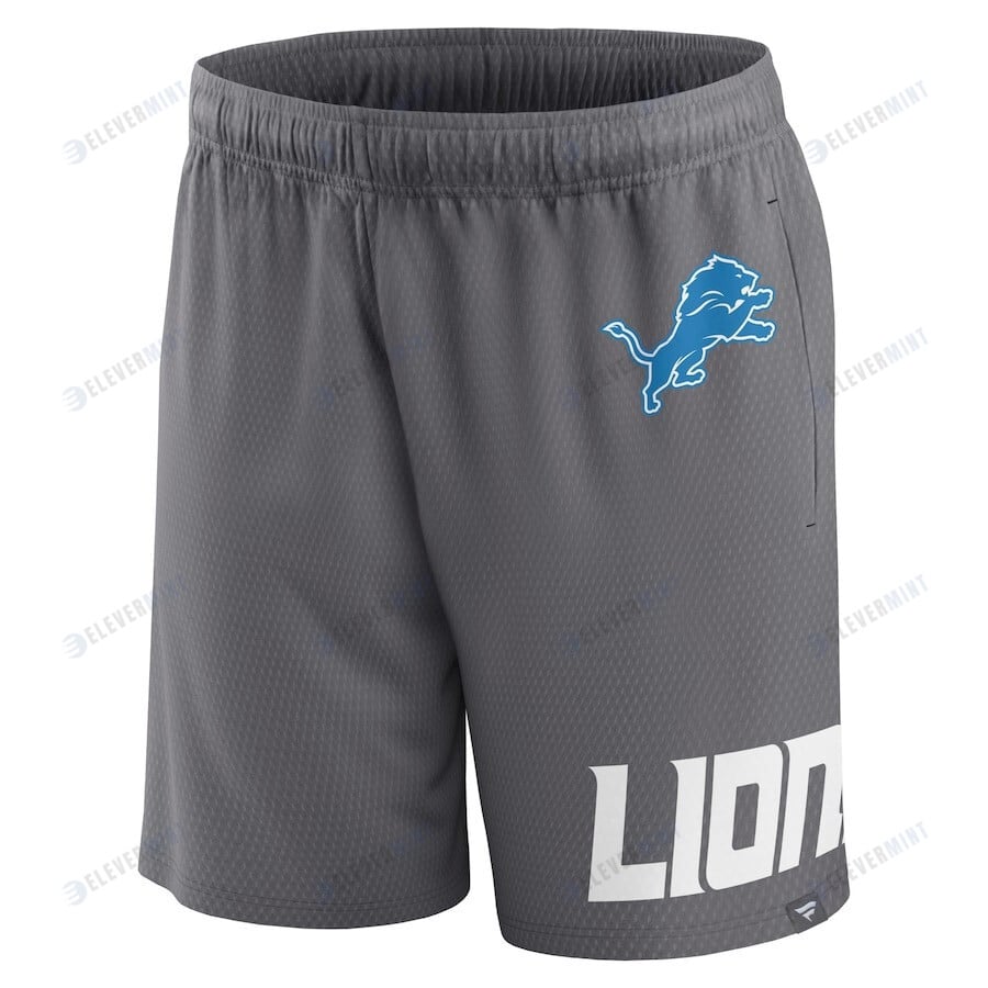 Detroit Lions Team Gray Clincher Shorts - Men