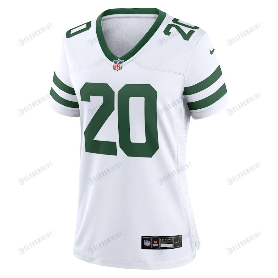 Breece Hall 20 New York Jets Women's Player Game Jersey - White