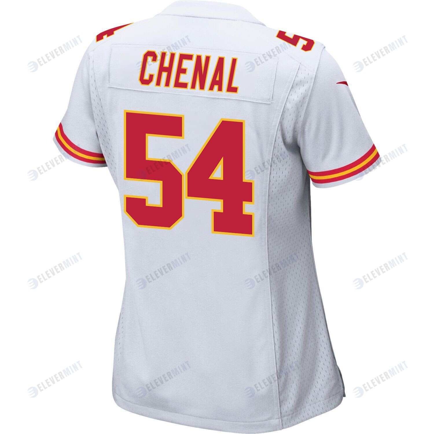 Leo Chenal 54 Kansas City Chiefs Super Bowl LVII Champions 3 Stars Women Game Jersey - White