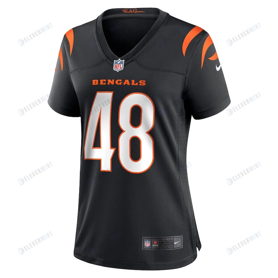 Cal Adomitis 48 Cincinnati Bengals Women's Game Jersey - Black