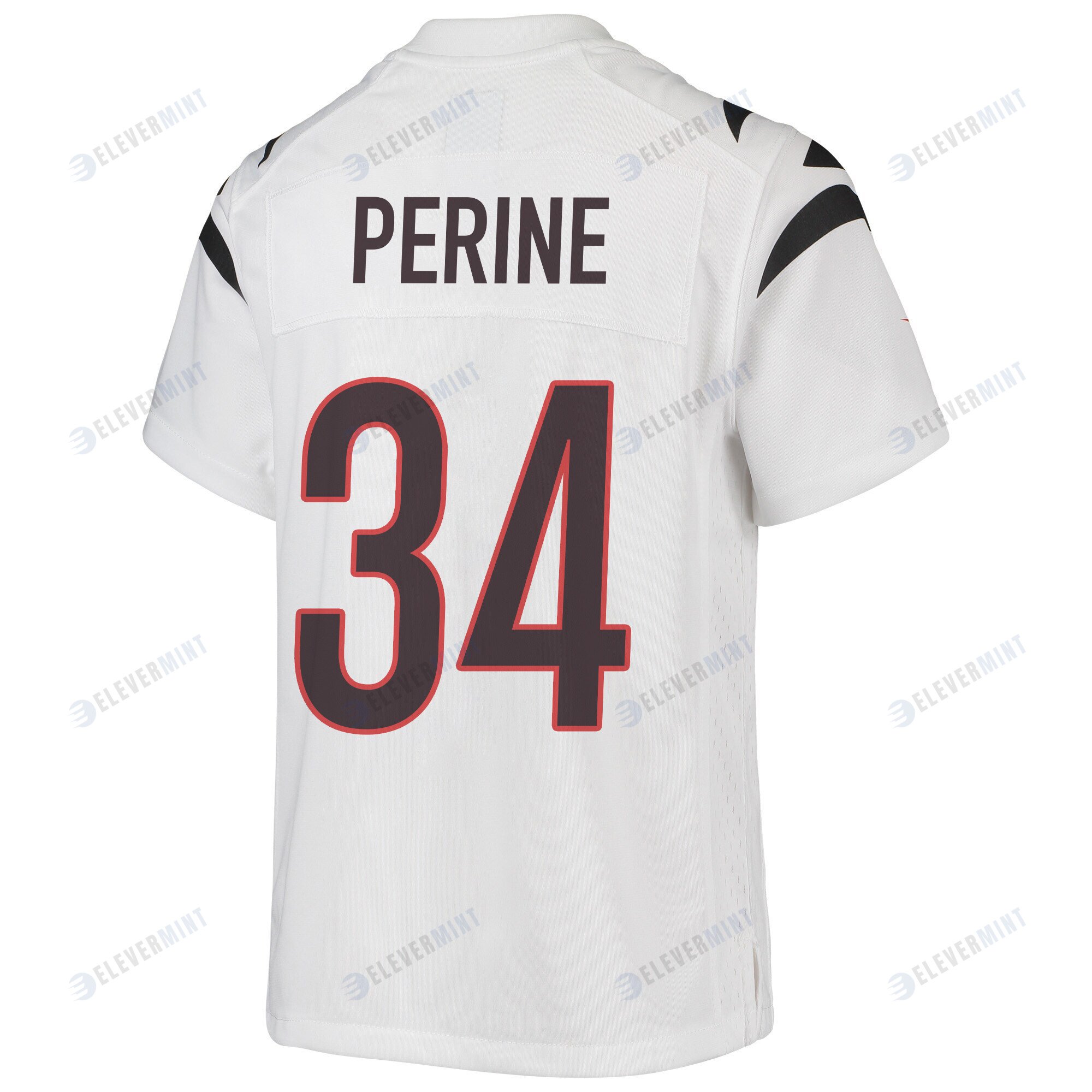 Samaje Perine 34 Cincinnati Bengals Super Bowl LVII Champions Youth Game Jersey - White