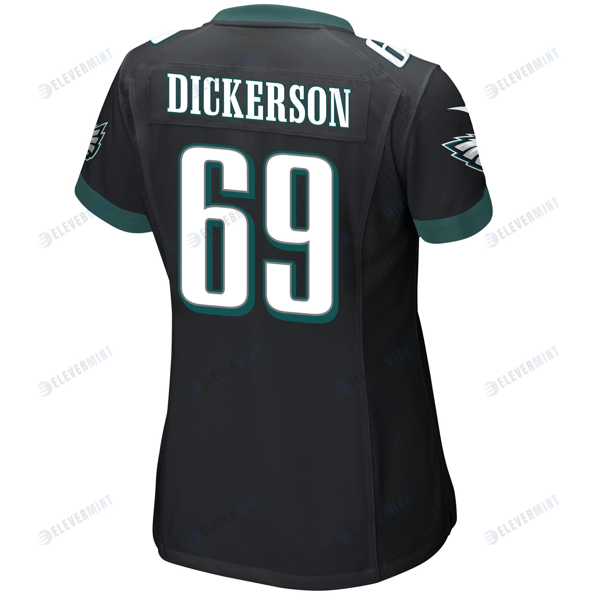 Landon Dickerson 69 Philadelphia Eagles Super Bowl LVII Champions 2 Stars Women Game Jersey - Black