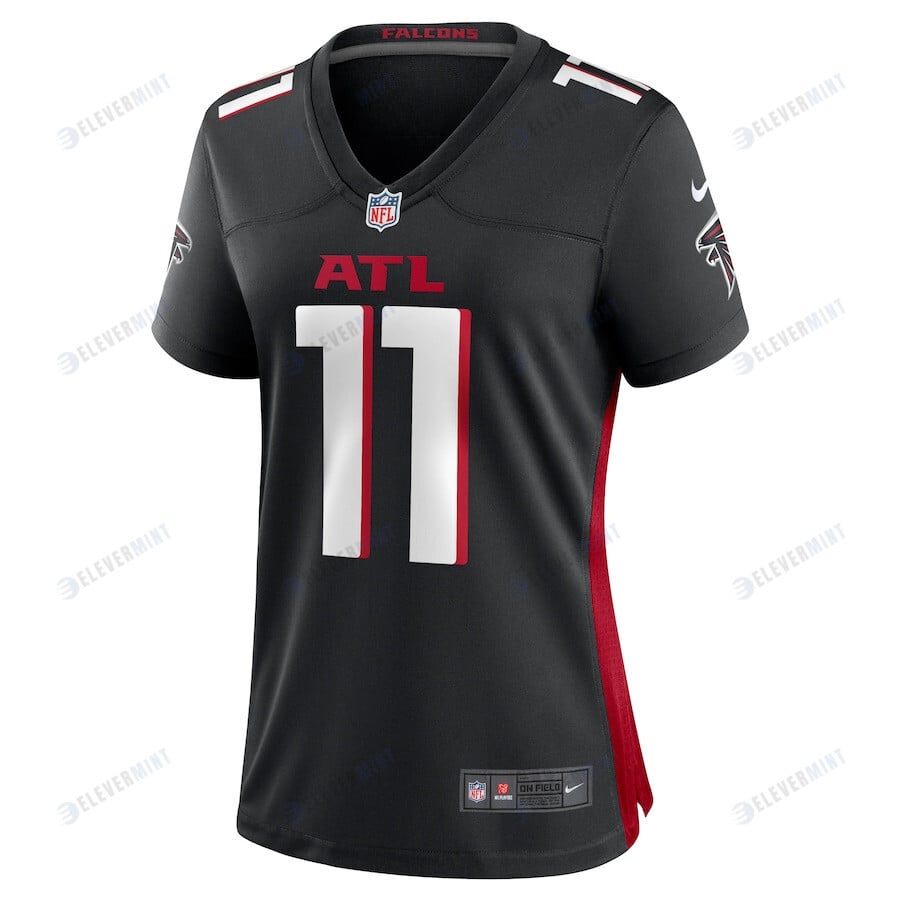 Logan Woodside 11 Atlanta Falcons Women's Team Game Jersey - Black
