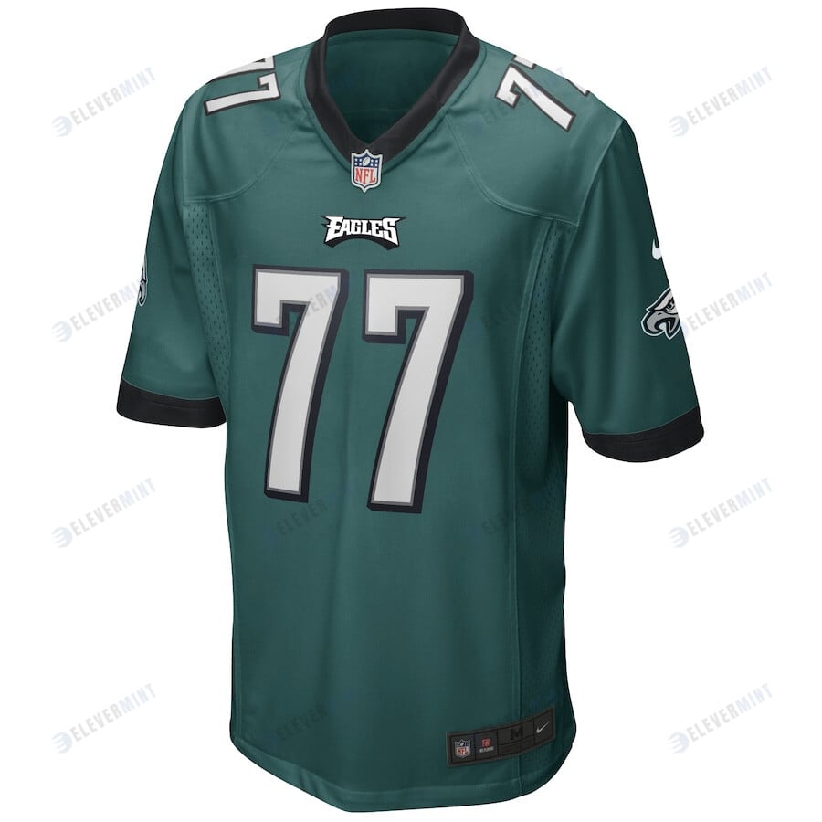 Andre Dillard 77 Philadelphia Eagles Game Player Jersey - Midnight Green