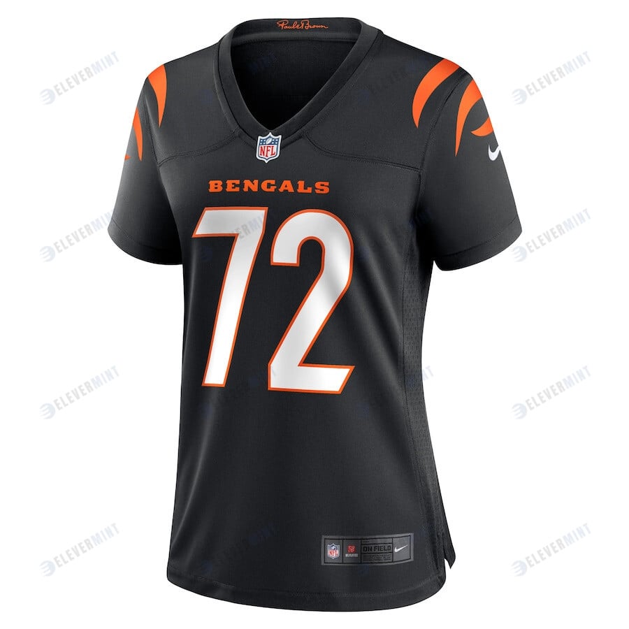 Domenique Davis 72 Cincinnati Bengals Women's Game Jersey - Black