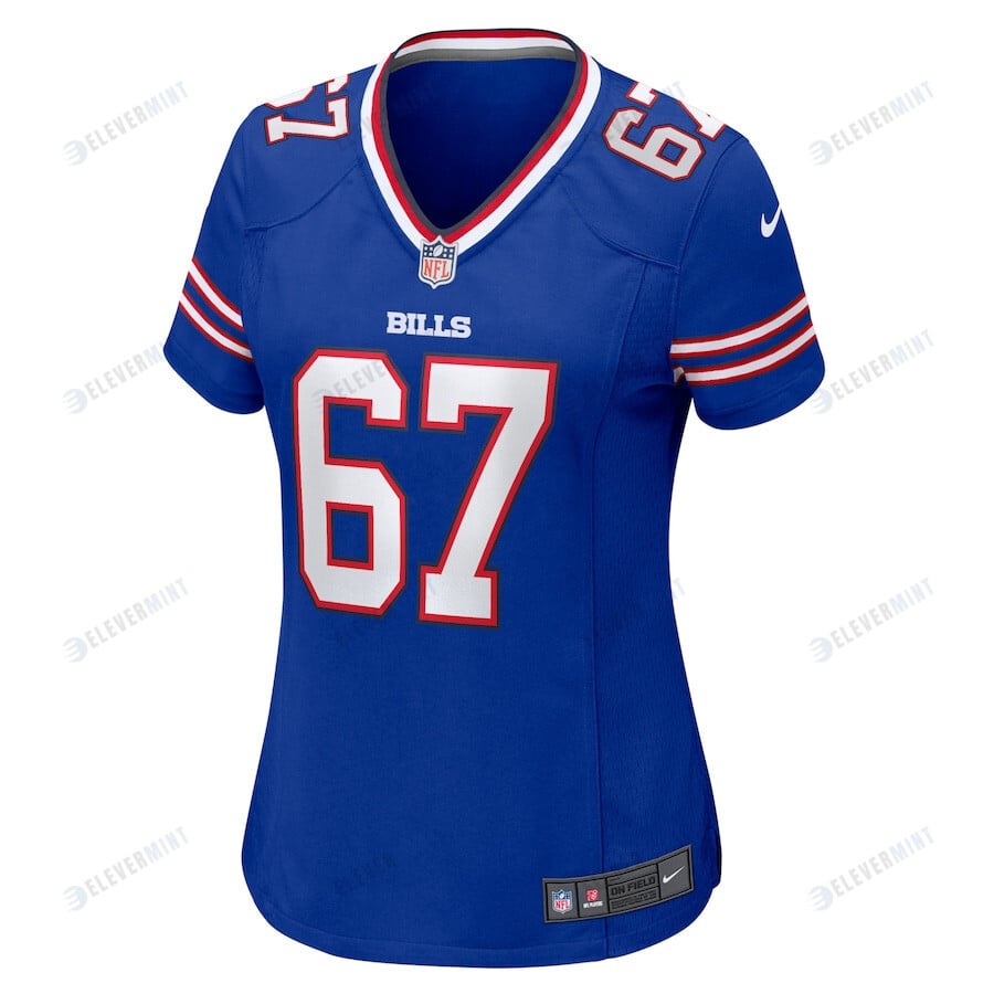 Justin Murray 67 Buffalo Bills Women's Home Game Player Jersey - Royal