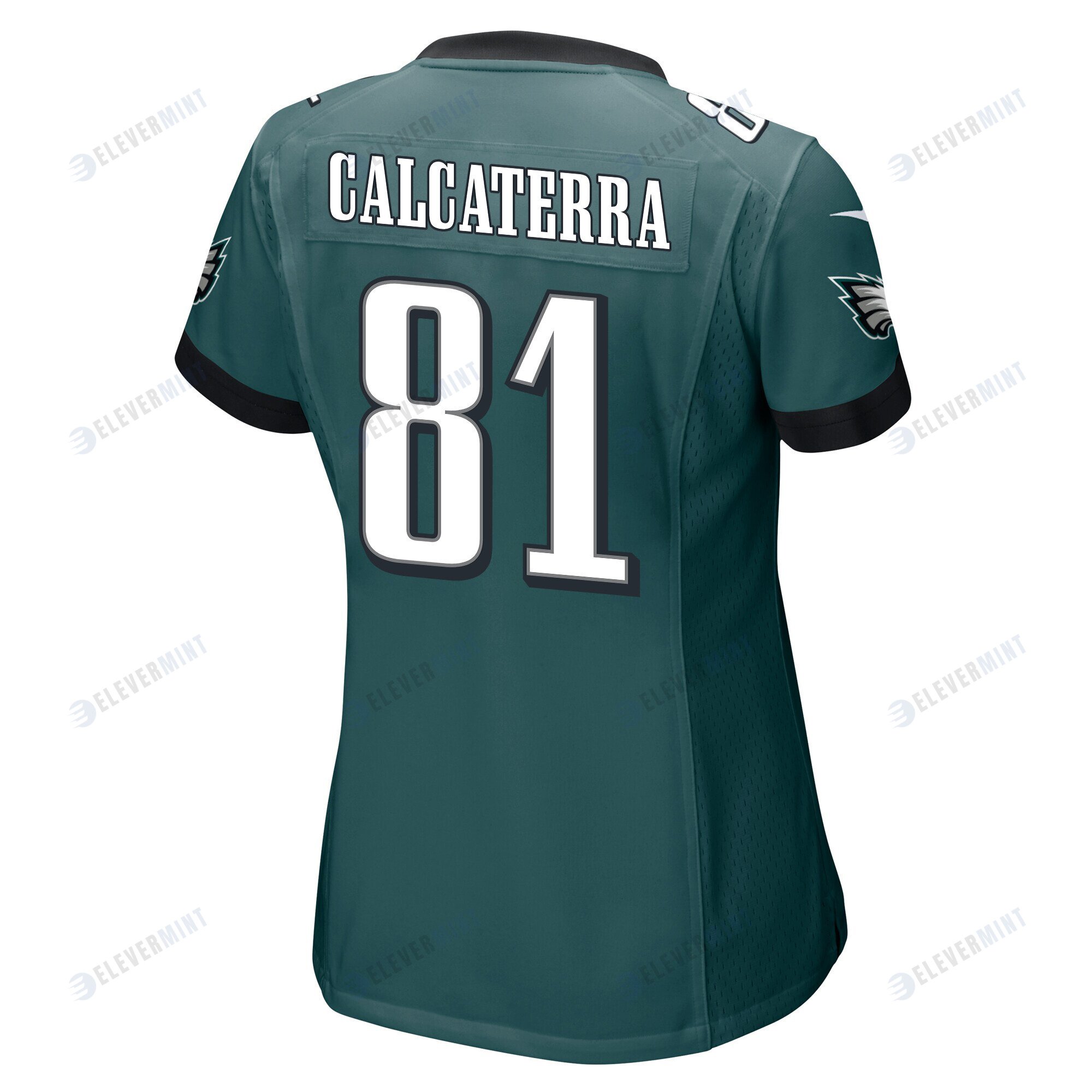 Grant Calcaterra 81 Philadelphia Eagles Super Bowl LVII Champions 2 Stars Women Game Jersey - Midnight Green