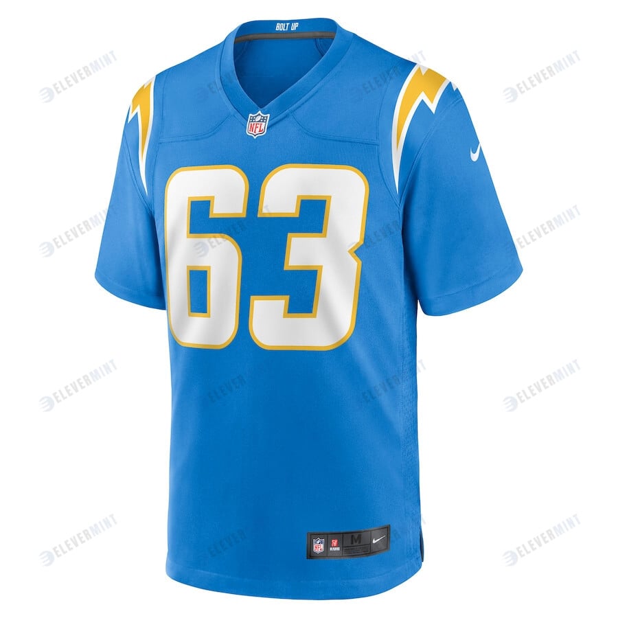 Corey Linsley 63 Los Angeles Chargers Game Player Jersey - Powder Blue