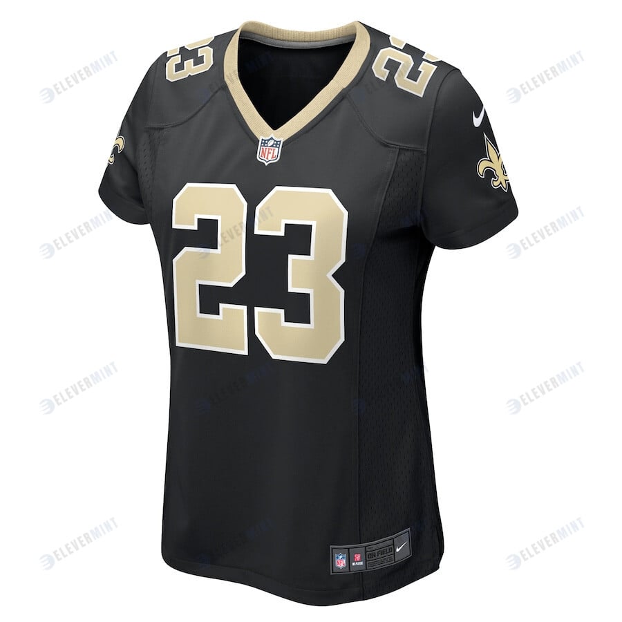 Marshon Lattimore 23 New Orleans Saints Women Team Game Jersey - Black