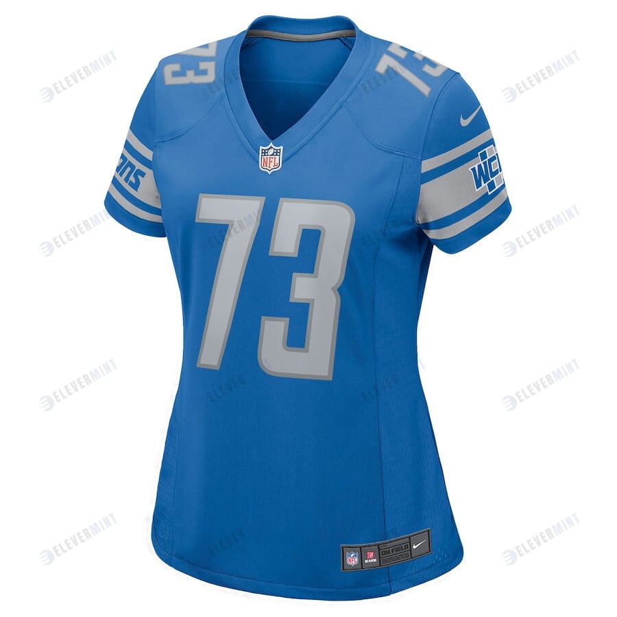Jonah Jackson 73 Detroit Lions Women Game Jersey - Blue