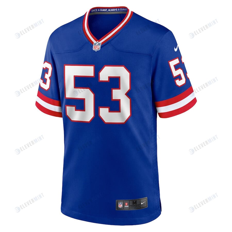 Harry Carson New York Giants Classic Retired Player Game Jersey - Royal