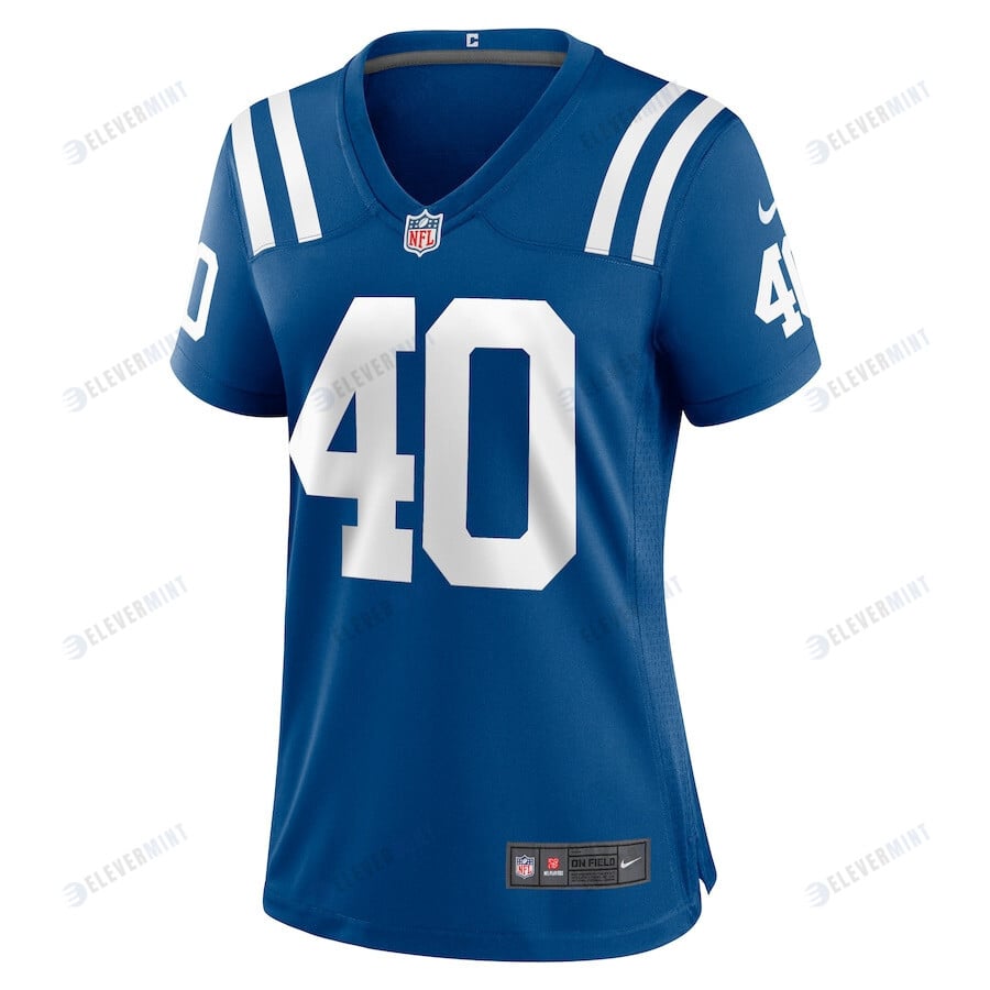Jaylon Jones 40 Indianapolis Colts Women Team Game Jersey - Royal