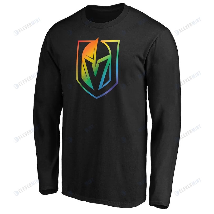 Vegas Golden Knights Team Pride Logo Long Sleeve T-Shirt - Black