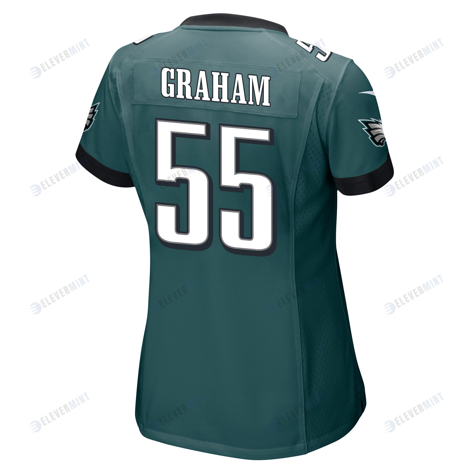 Brandon Graham 55 Philadelphia Eagles Super Bowl LVII Champions 2 Stars Women Game Jersey - Midnight Green