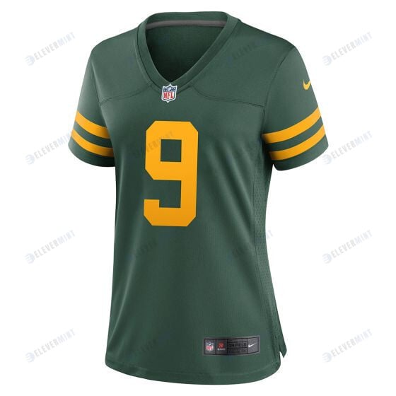 Christian Watson 9 Green Bay Packers 50s Classic Women Game Jersey - Green & Gold