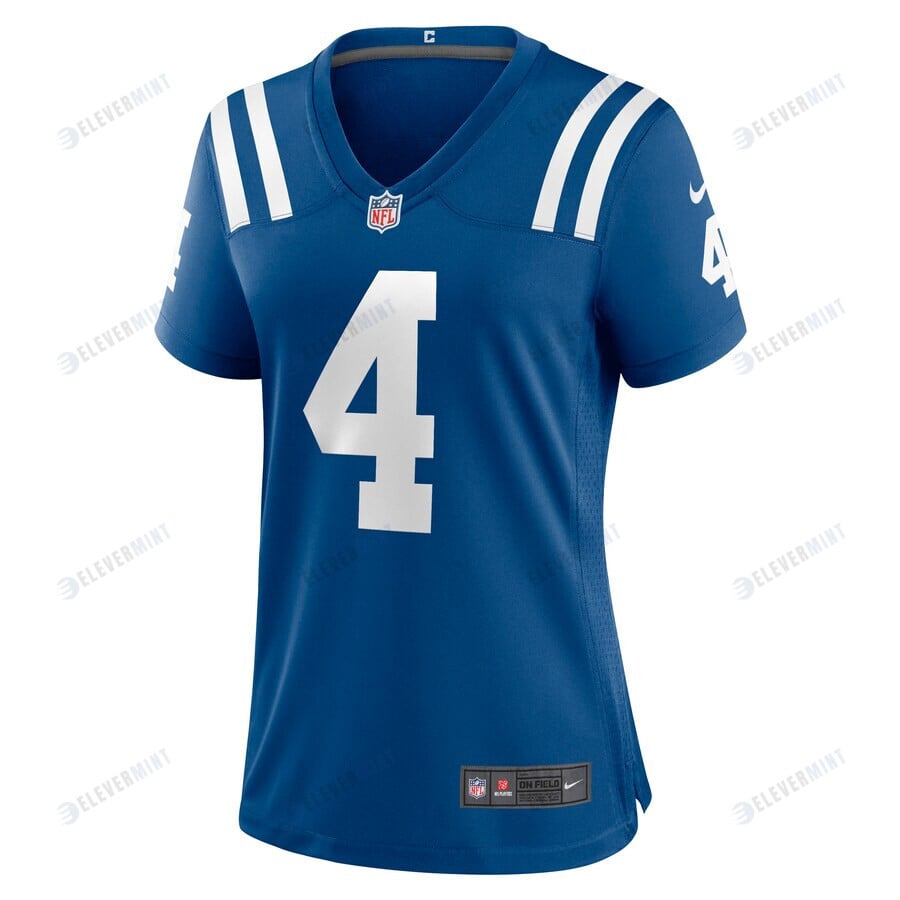 Sam Ehlinger 4 Indianapolis Colts Women Game Jersey - Royal