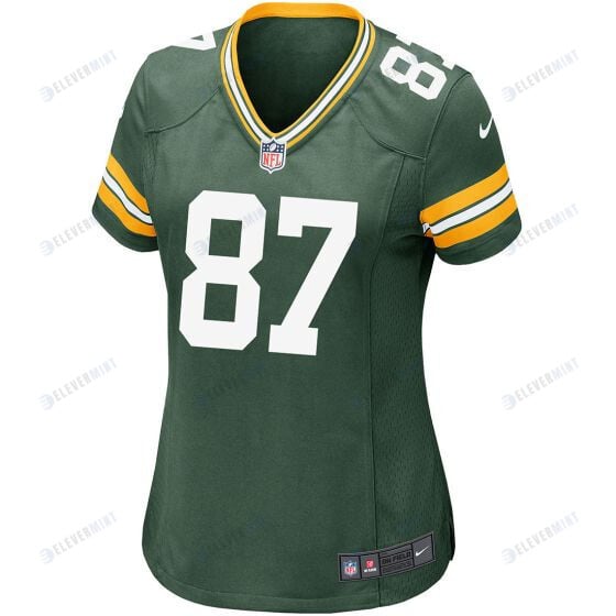 Jordy Nelson 87 Green Bay Packers Women Home Game Jersey - Green