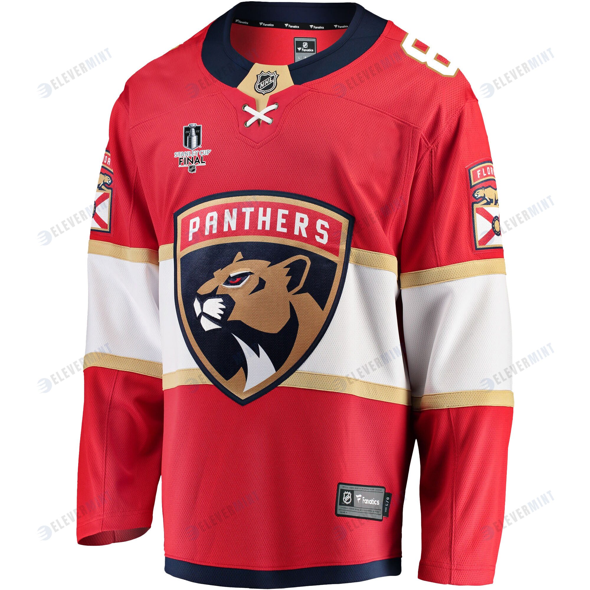 Florida Panthers Ben Chiarot 8 Home 2023 Stanley Cup Final Breakaway Men Jersey - Red
