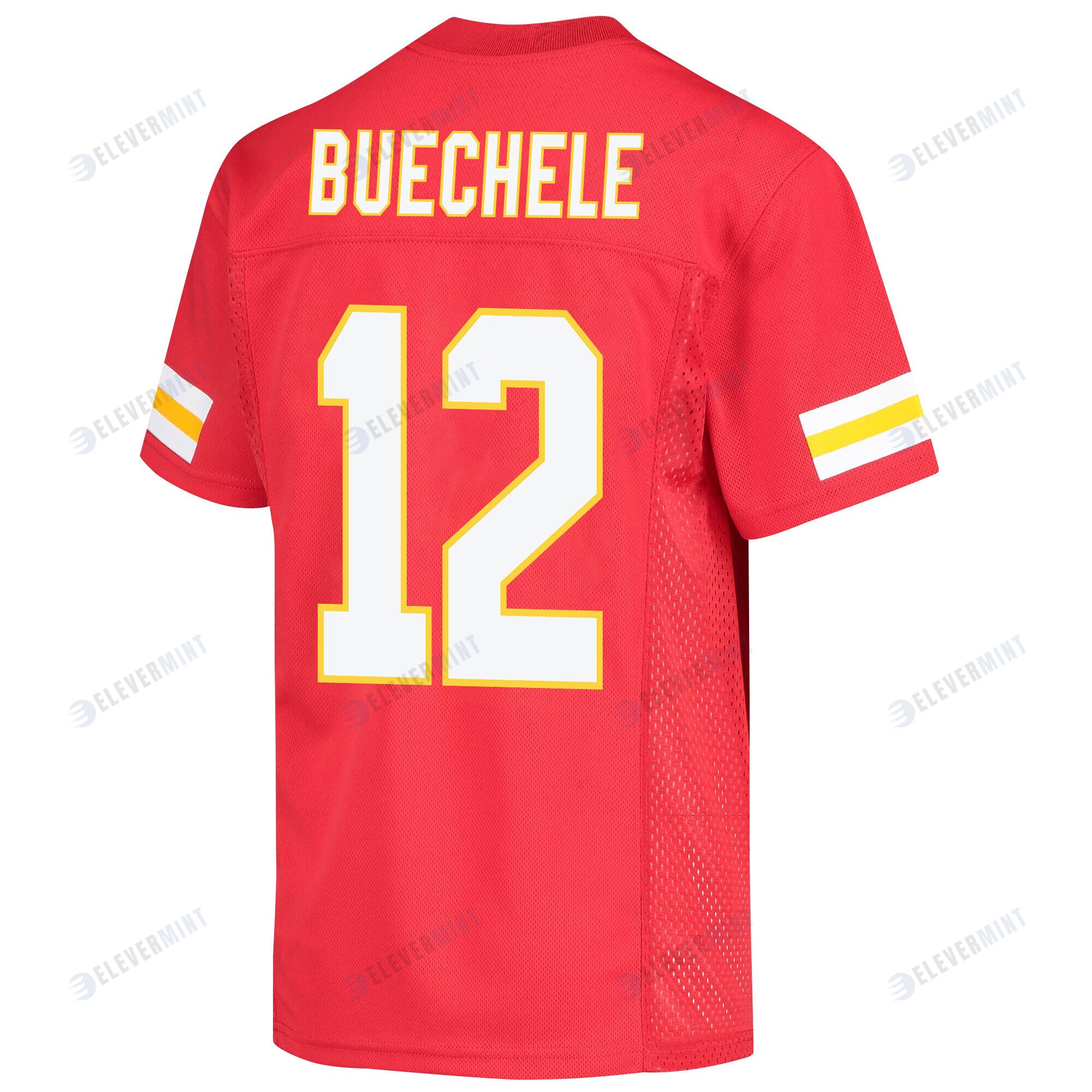 Shane Buechele 12 Kansas City Chiefs Super Bowl LVII Champions 3 Stars Youth Game Jersey - Red