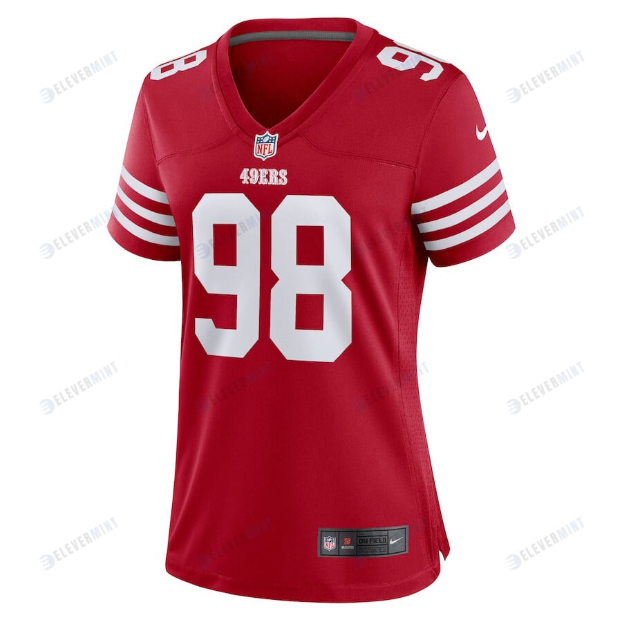 Hassan Ridgeway San Francisco 49ers Women's Game Player Jersey - Scarlet