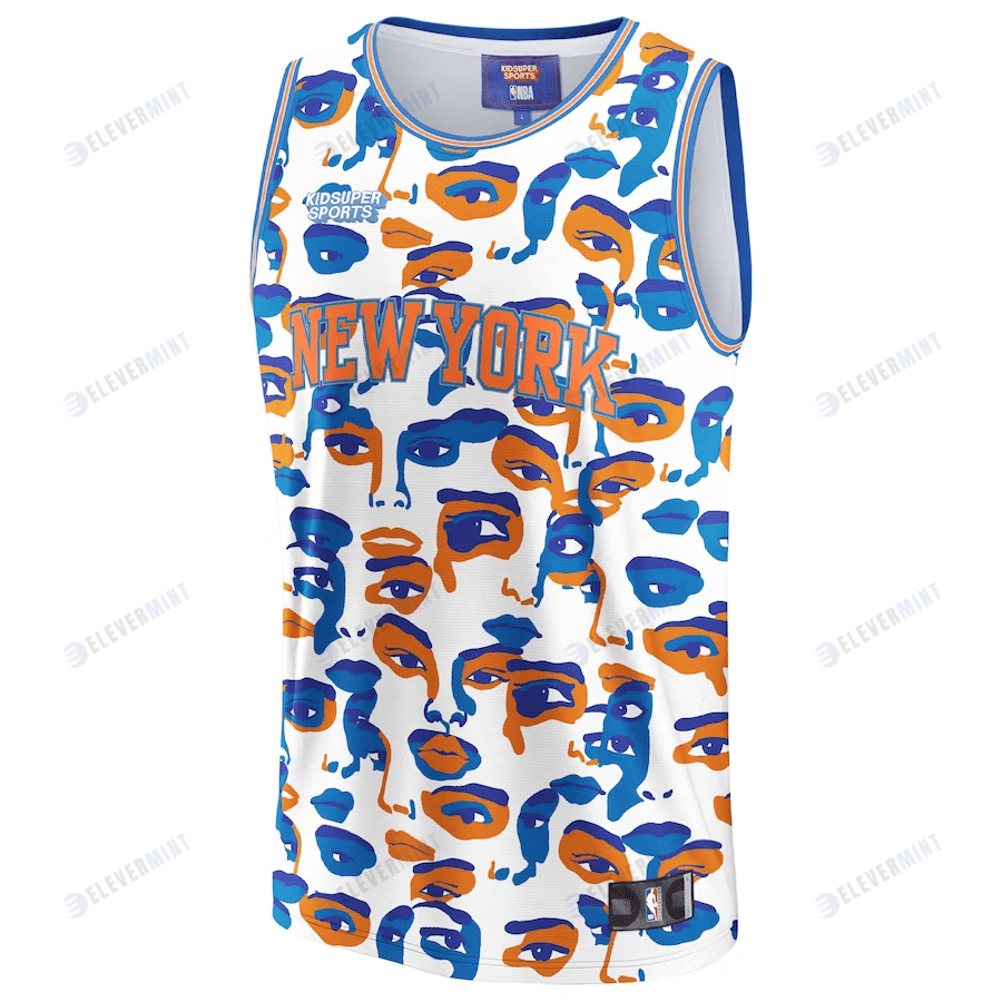 New York Knicks NBA & KidSuper Studios Unisex Hometown Jersey - White