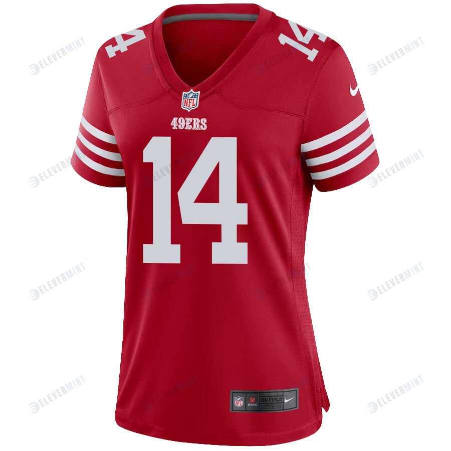 Sam Darnold 14 San Francisco 49ers Women Game Jersey - Scarlet
