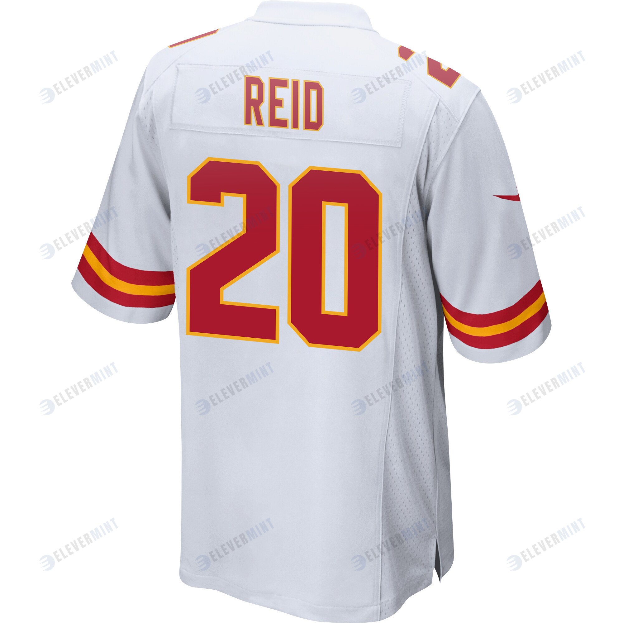 Justin Reid 20 Kansas City Chiefs Super Bowl LVII Champions 3 Stars Men Game Jersey - White