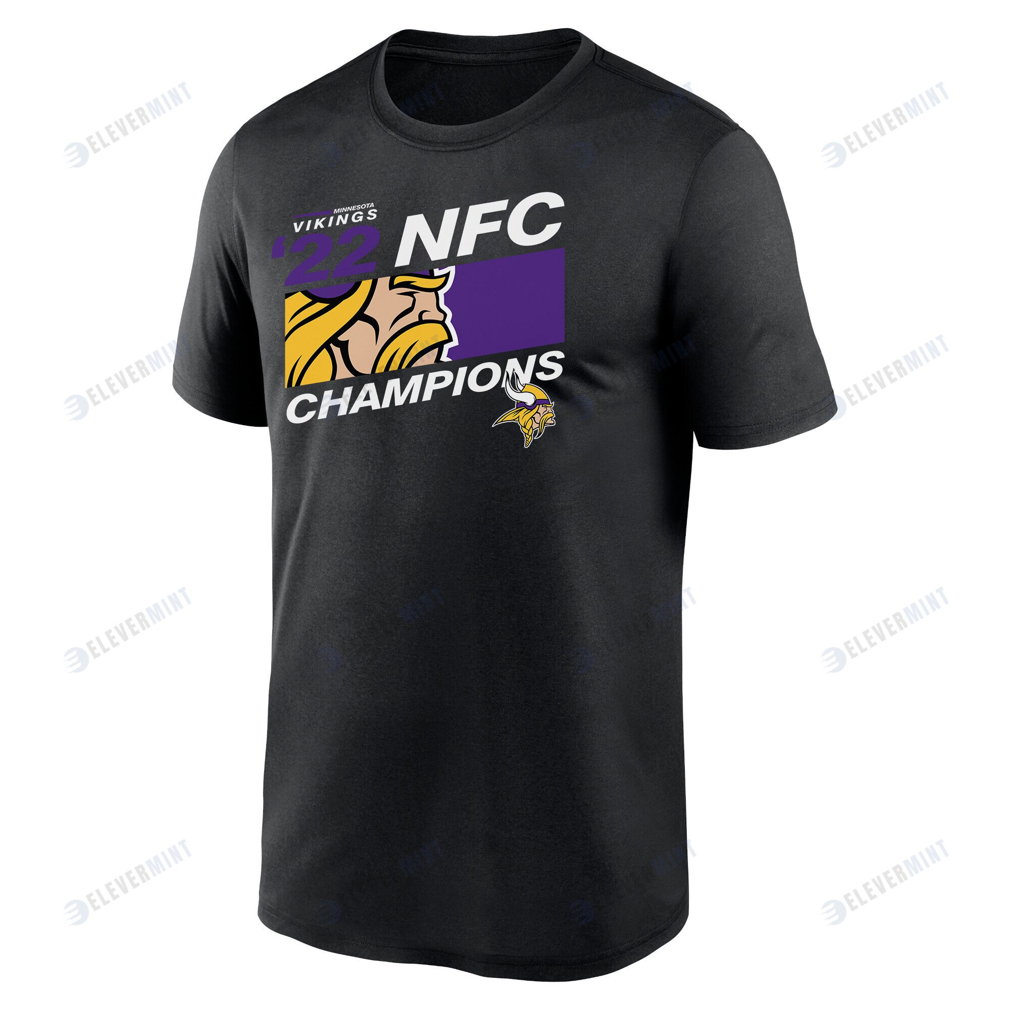 Minnesota Vikings NFC Champions Iconic Black Men T-Shirt