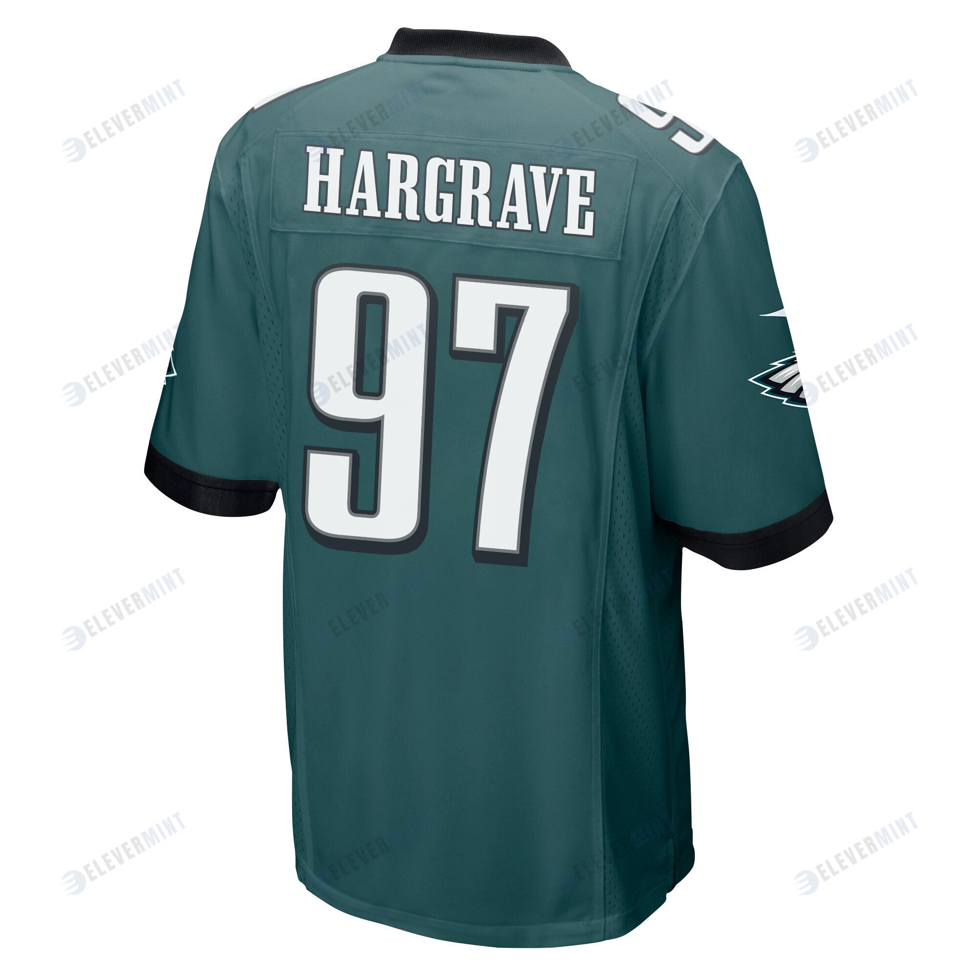 Javon Hargrave 97 Philadelphia Eagles Super Bowl LVII Champions 2 Stars Men Game Jersey - Midnight Green