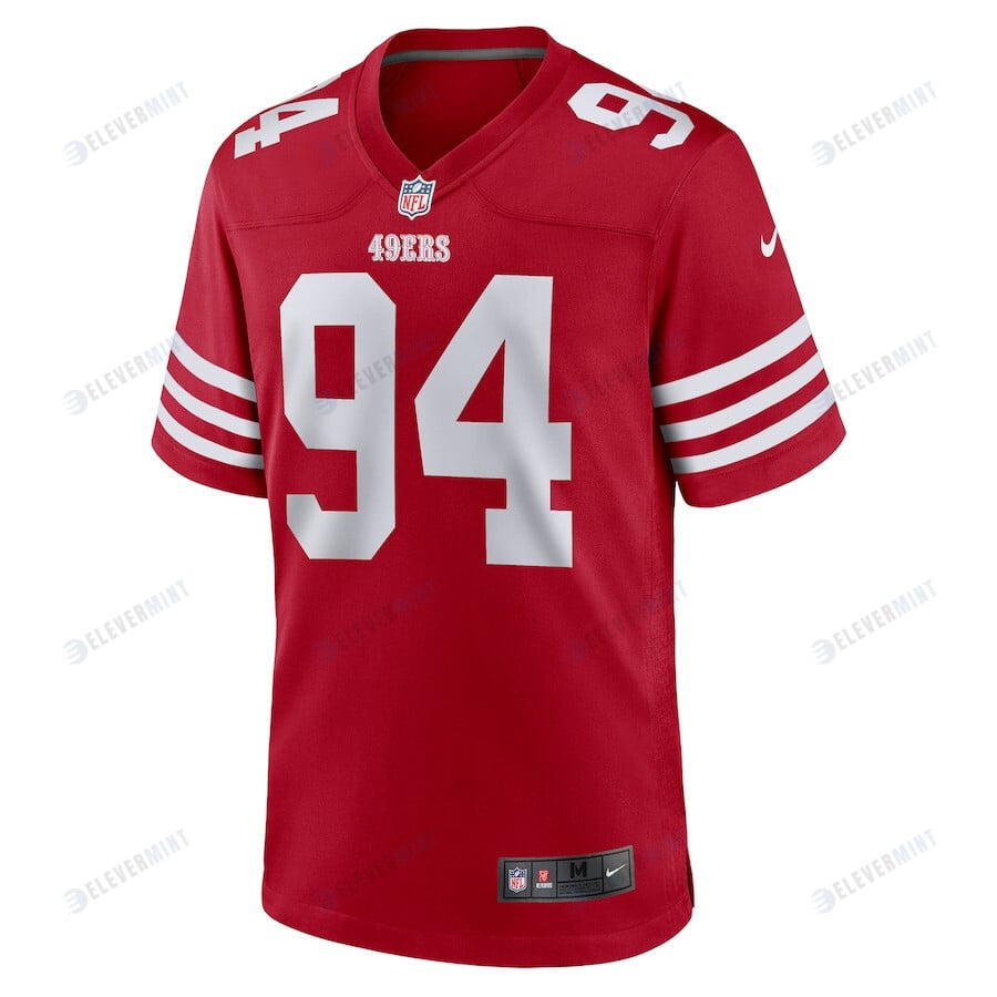 Charles Omenihu San Francisco 49ers Game Player Jersey - Scarlet