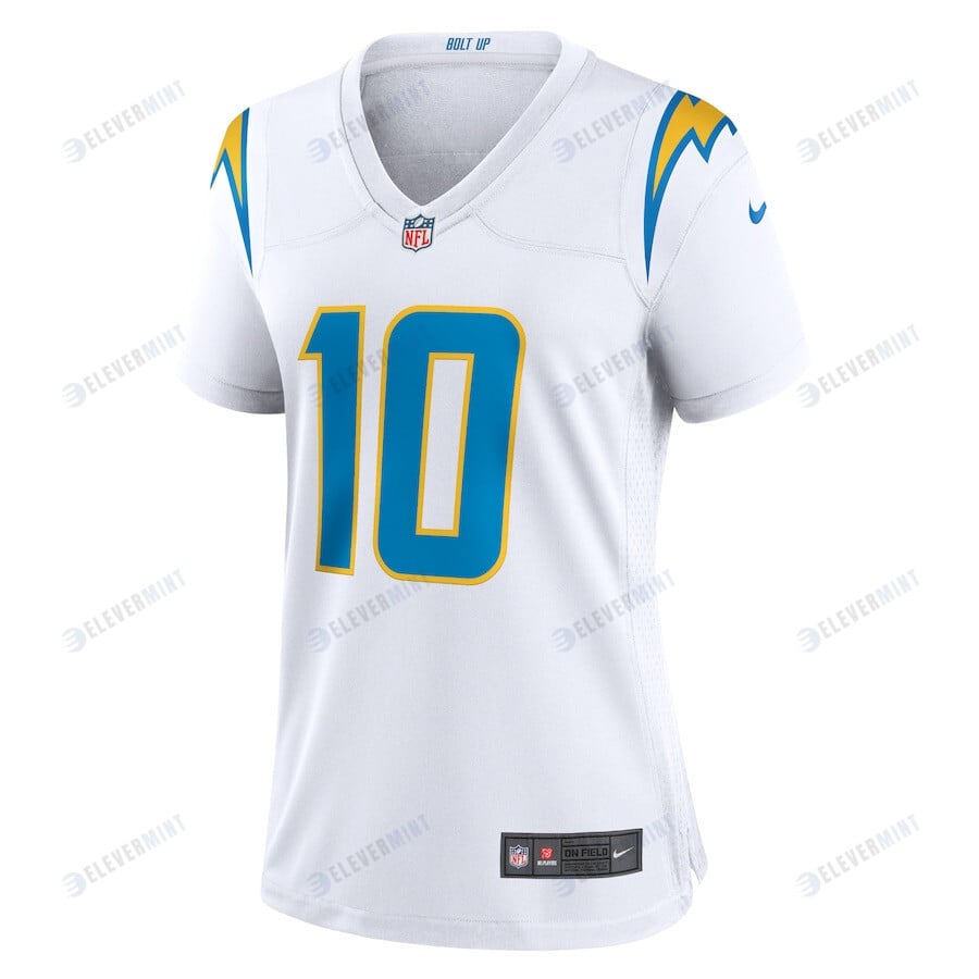 Justin Herbert 10 Los Angeles Chargers Women's Game Jersey - White