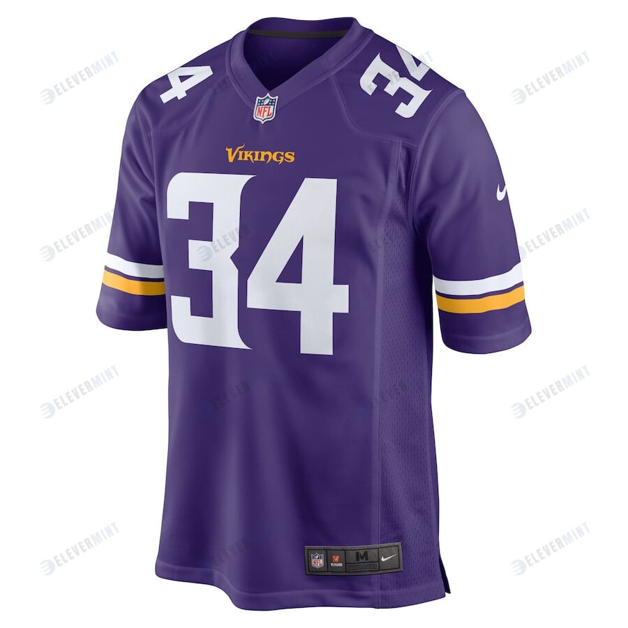 Nick Muse 34 Minnesota Vikings Home Game Player Jersey - Purple