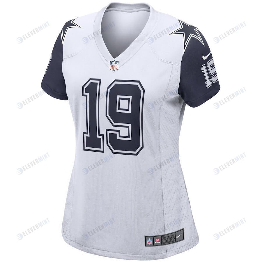 Amari Cooper 19 Dallas Cowboys Women's Alternate Game Jersey - White