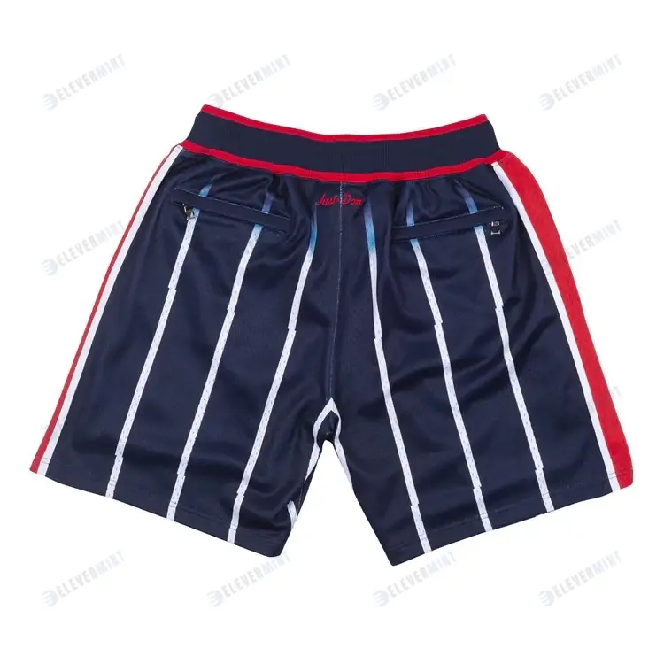 Houston Rockets NBA Retro Shorts - Navy/Red