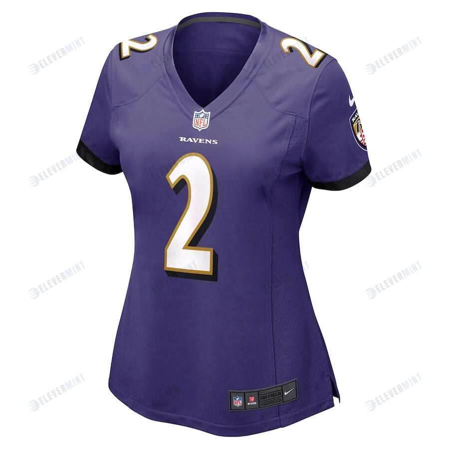 Tyler Huntley 2 Baltimore Ravens Women's Game Jersey - Purple