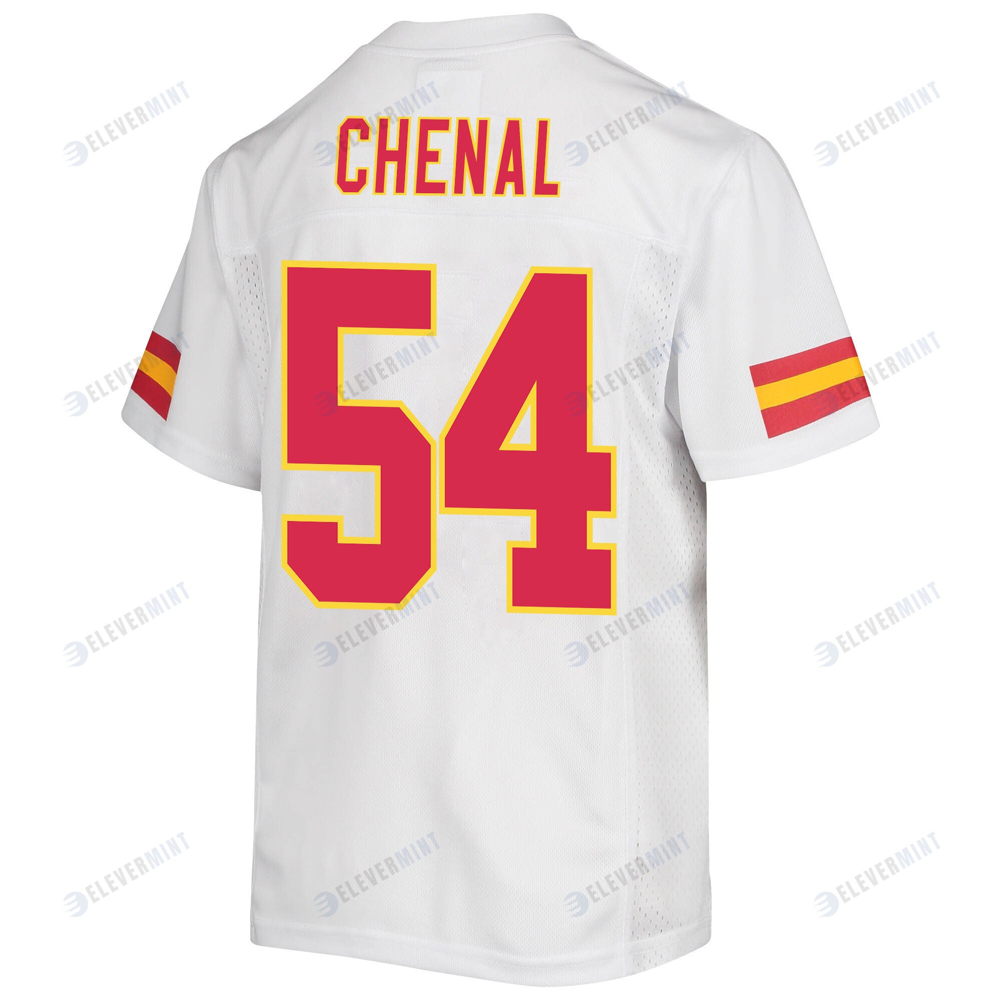 Leo Chenal 54 Kansas City Chiefs Super Bowl LVII Champions 3 Stars Youth Game Jersey - White