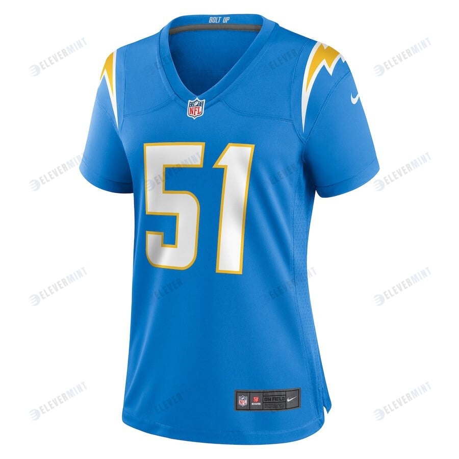 Sebastian Joseph-Day 51 Los Angeles Chargers Women's Game Player Jersey - Powder Blue
