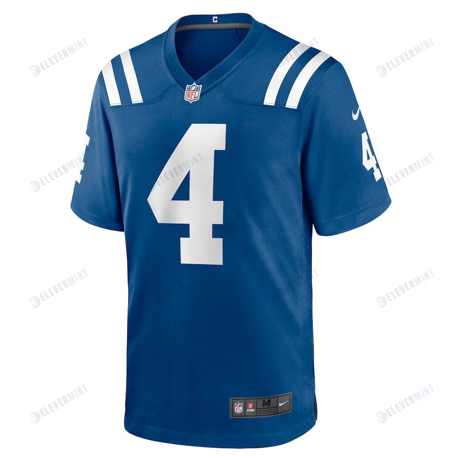 Sam Ehlinger 4 Indianapolis Colts Game Jersey - Royal