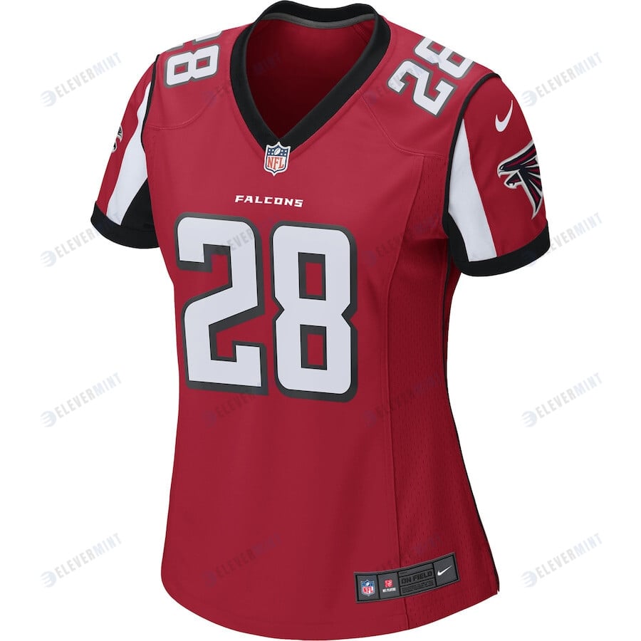 Warrick Dunn 28 Atlanta Falcons Women's Retired Game Jersey - Red