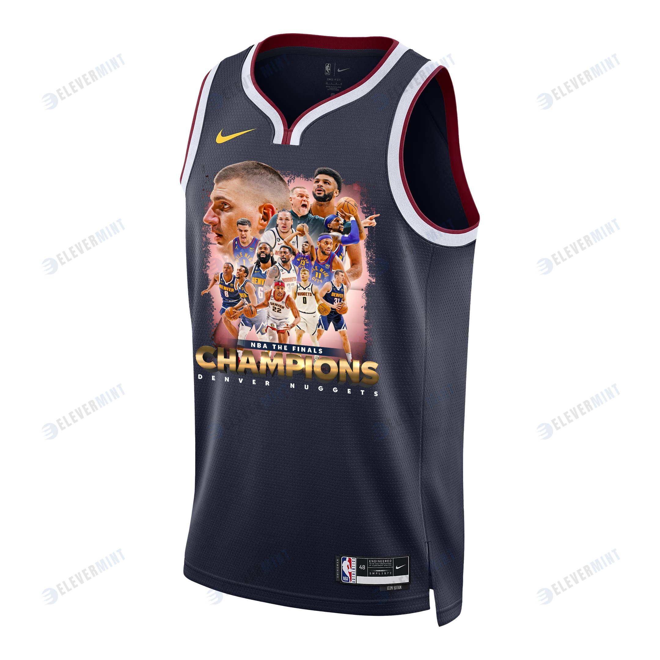 Denver Nuggets Advance To 2023 NBA Champions Swingman Jersey - Black