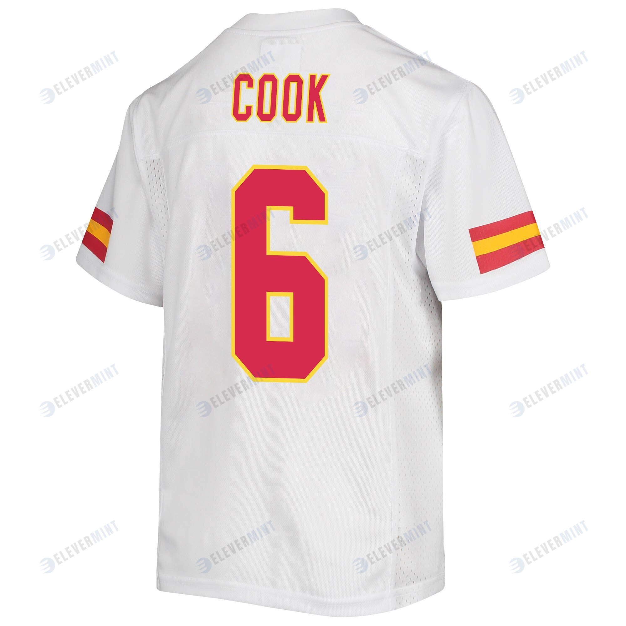 Bryan Cook 6 Kansas City Chiefs Super Bowl LVII Champions Youth Game Jersey - White