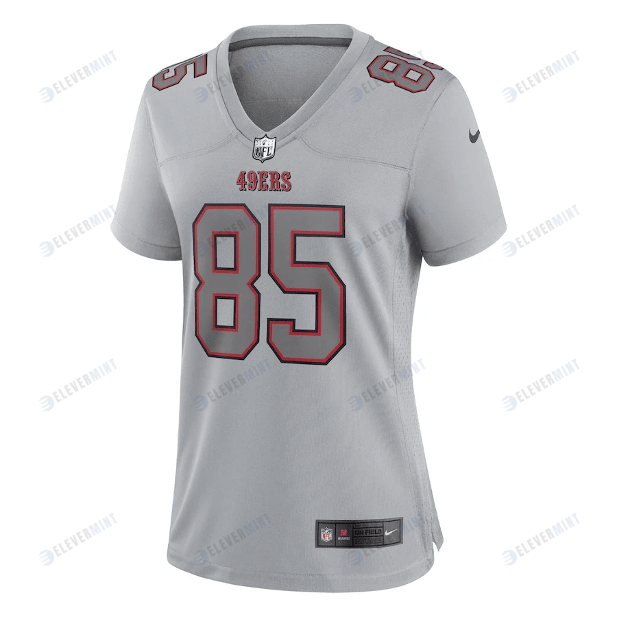 George Kittle 85 San Francisco 49ers Women's Atmosphere Fashion Game Jersey - Gray