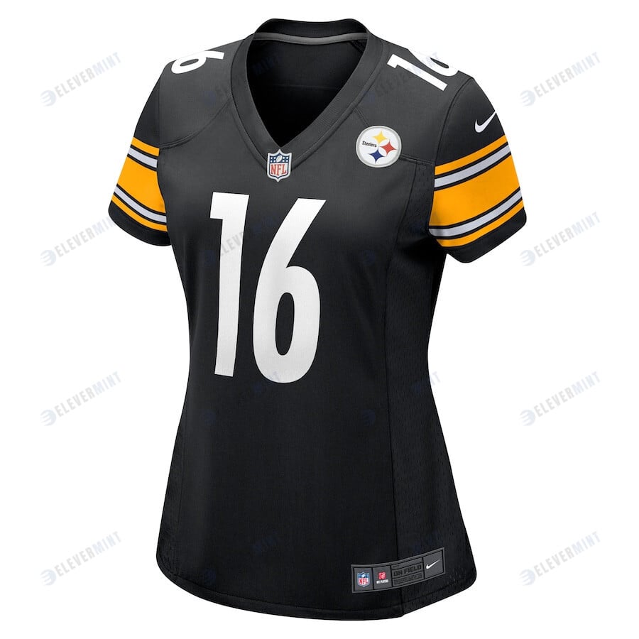 Josh Jackson 16 Pittsburgh Steelers Women's Game Jersey - Black