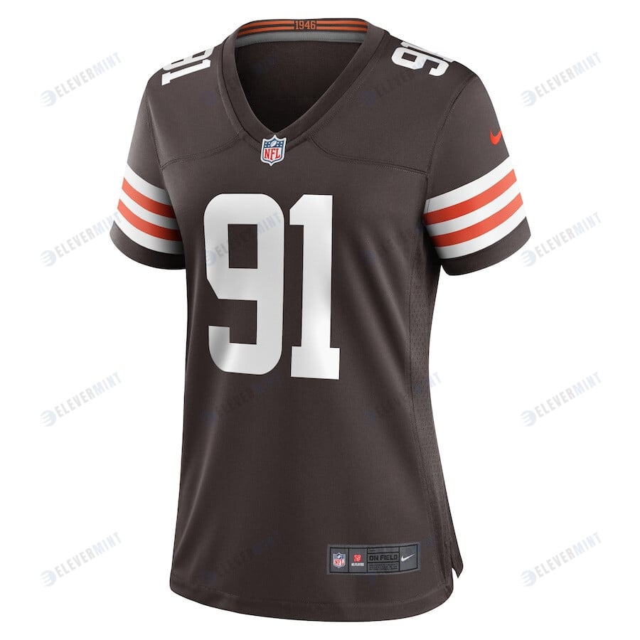 Stephen Weatherly Cleveland Browns Women's Game Player Jersey - Brown