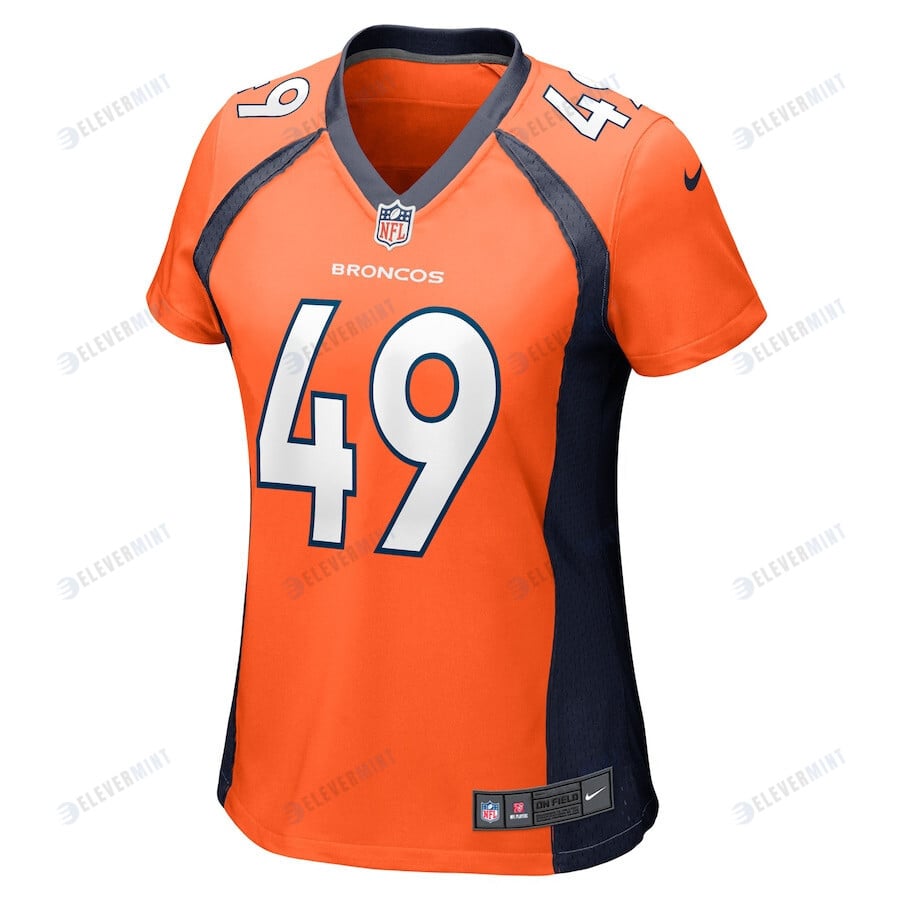 Alex Singleton 49 Denver Broncos Women's Game Jersey - Orange