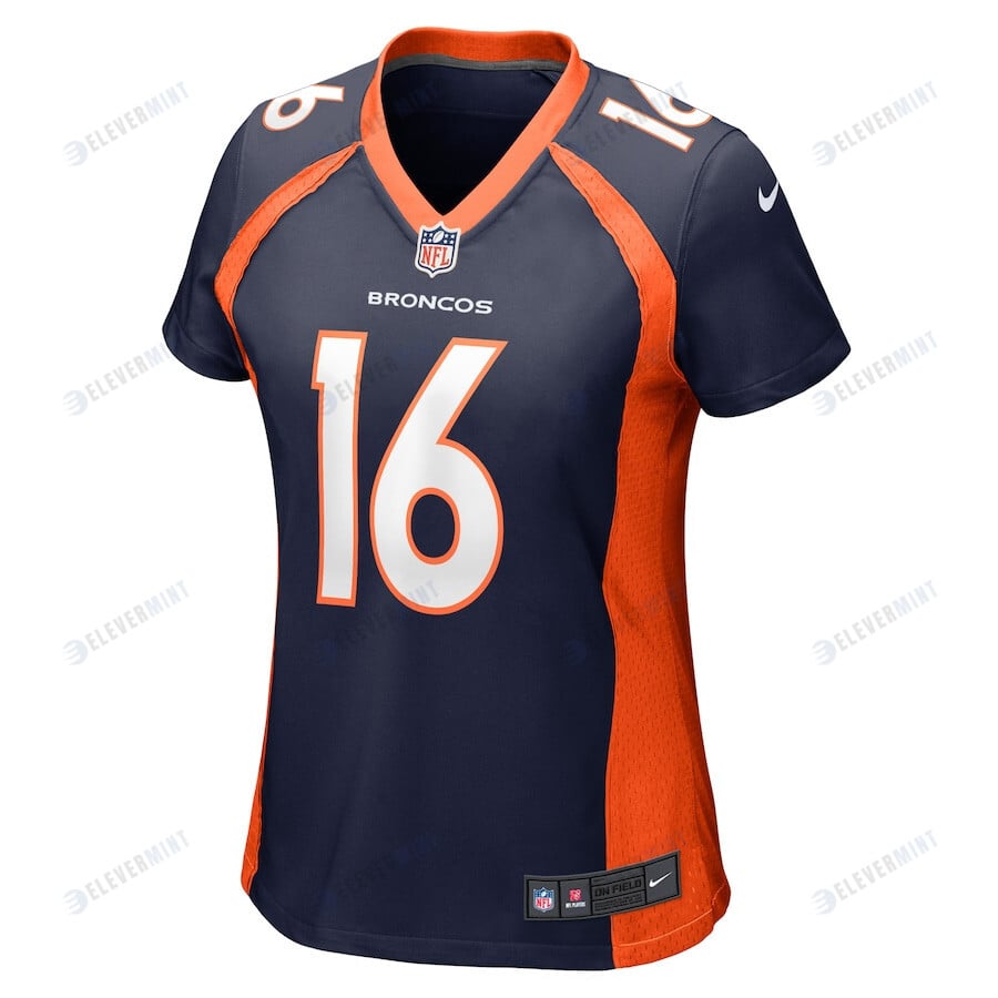 Jake Plummer 16 Denver Broncos Women Retired Jersey - Navy