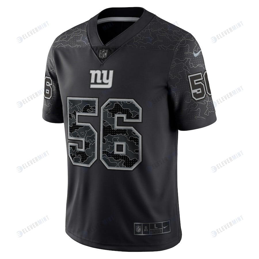 Lawrence Taylor 56 New York Giants Retired Player RFLCTV Limited Jersey - Black